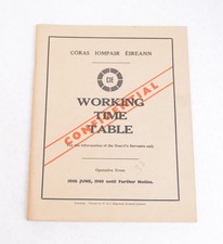 Railway Working Timetable CIE