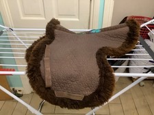 griffin nuumed gp high wither original fully lined sheepskin numnah brown full