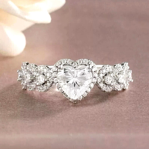 Heart shaped diamond - heart, solitaire