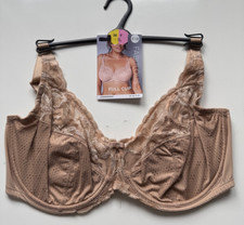 Ladies New Ex M&S Full Cup Lace Trim Bra  Sizes 34H 36H 38F 38GG 38H 40GG 42GG