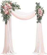 Arch Flowers with Drapes Kit