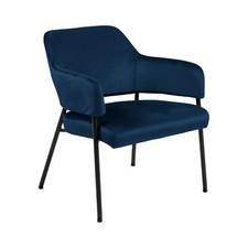 *WAS £246* LYLA OCCASIONAL CHAIR / BLUE / VELVET / H 755 W 640 D 670 SH 430