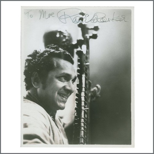 Ravi shankar signed - ravi, photograph