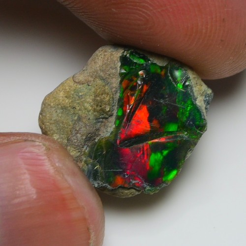 Natural black opal - natural, rough