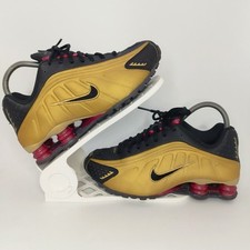 Nike Shox Trainers UK Size 5 Eur 38 Juniors Unisex Black/Gold BQ4000-003 Used