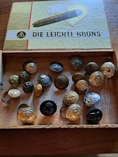 Box Of Military Buttons Ww1 