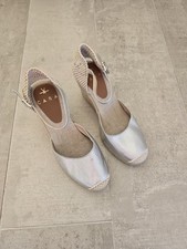 Cara Silver Espadrilles