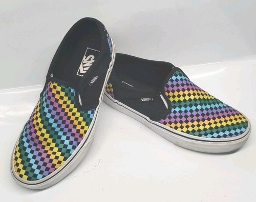 Vans asher rainbow mini check - vans,