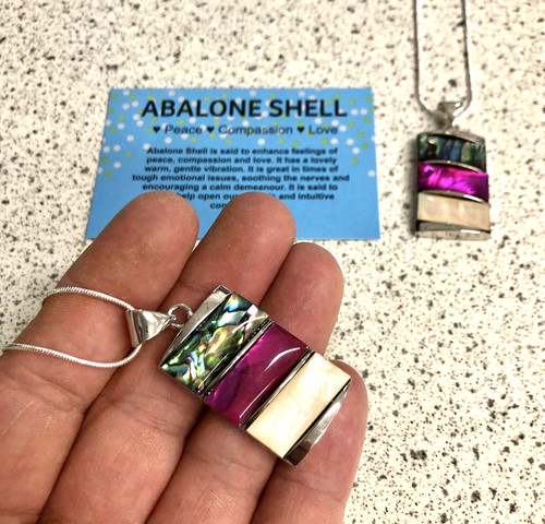 Abalone shell green - abalone, blue