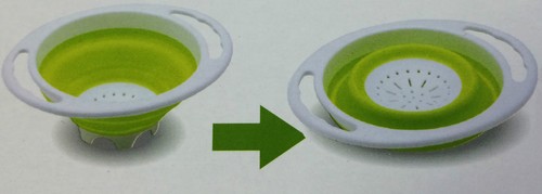 Collapsible folding strainer - folding,