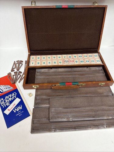 Vintage rummy tile game - vintage,