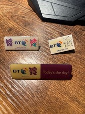 BT Olympics London 2012 3x Pin Badges Offical Partner