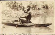 Photo Postcard Africans in a