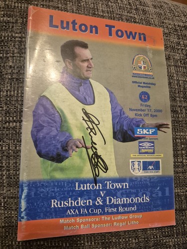 Signed lil fuccillo luton town - signed,