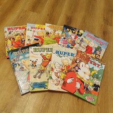 9x Rupert Bear Annuals - Daily Express 
