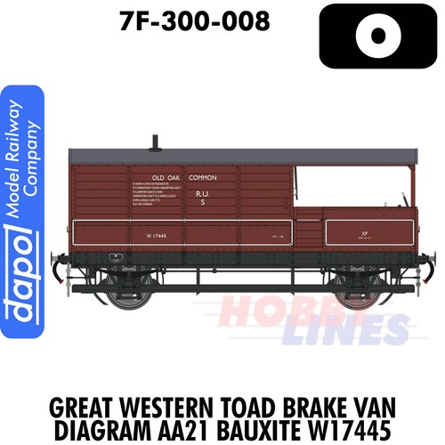 Gwr toad brake van bauxite - van,