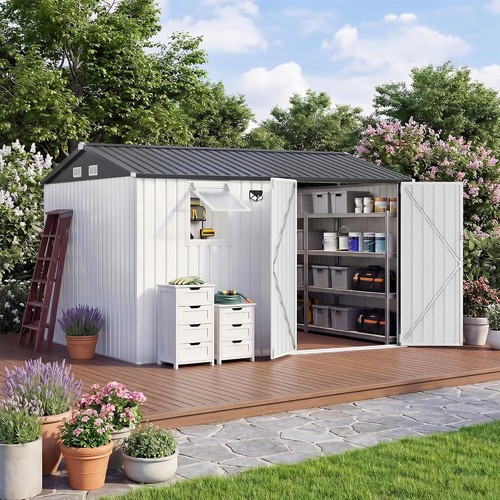10x8ft outdoor storage shed - outdoor,