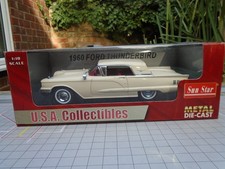 SUNSTAR USA 1/18 SCALE FORD THUNDERBIRD HARDTOP 1960 CREAM