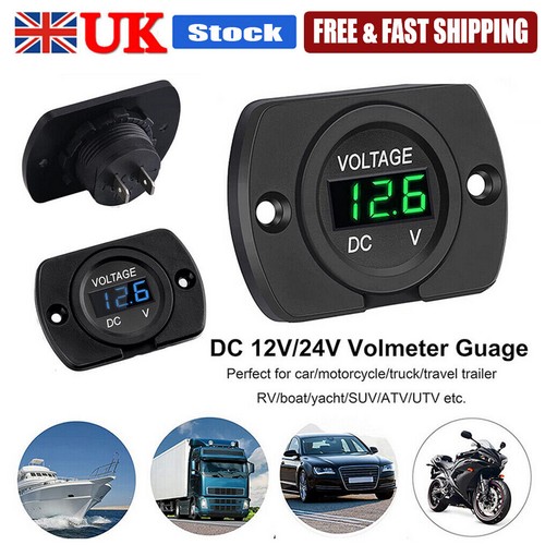 Volt gauge meter voltage led - gauge,