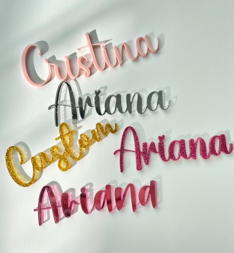Personalised acrylic wording - personalised,