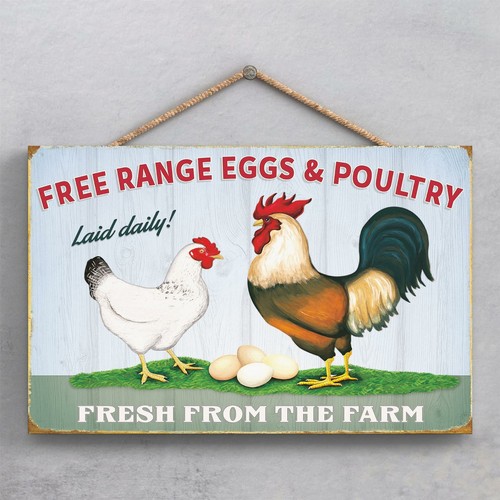 Free range eggs kitchen themed - kitchen,