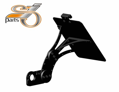 Side license plate holder - license,