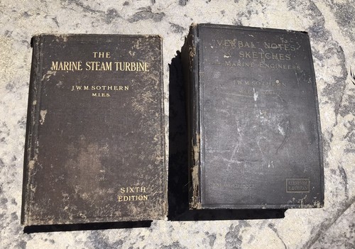 Two antique marine steam - two,
