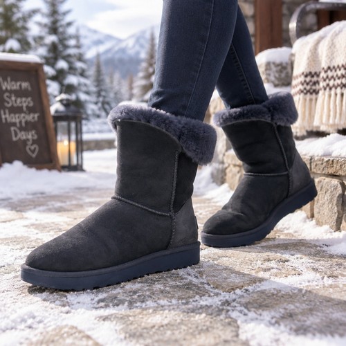 Ugg classic cuff boots navy - ugg,