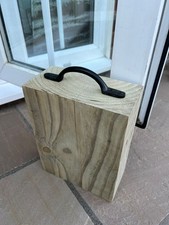 Wood door stopper - wood,