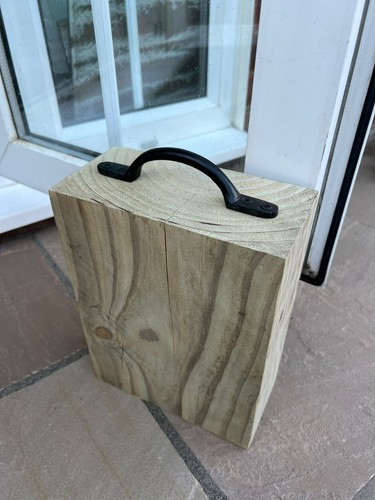 Wood door stopper - wood,