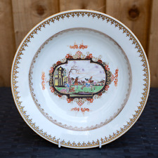 A Rare Chinese Meissen Style Famille Rose Plate Circa 1750s Yongzheng Period