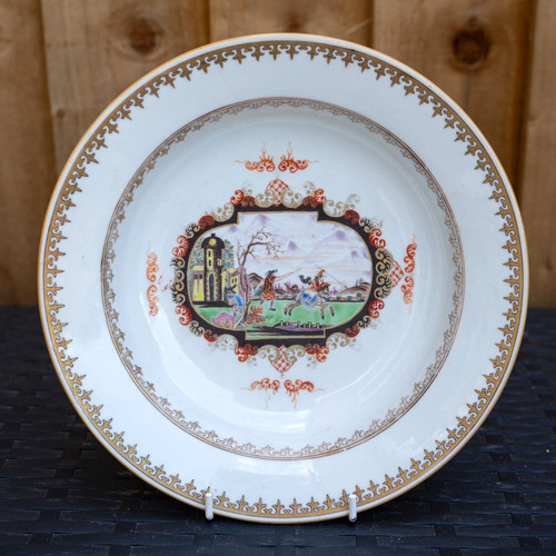Rare chinese meissen style - a,