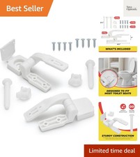 White Plastic Toilet Seat