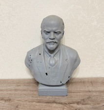 LENIN vintage metal bust