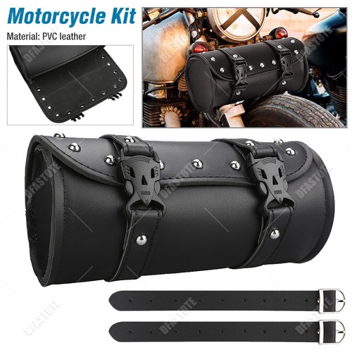Black motorcycle leather - pu,