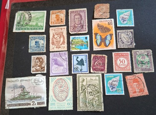 Variety stamps used off - a,