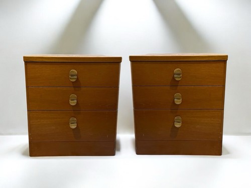 Stag cantata teak pair bedside - cantata,