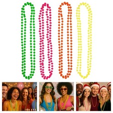 4pcs Neon UV 1980s Bead