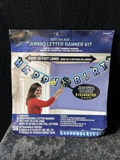 Jumbo Letter Banner Kit Happy Birthday Party Supplies Ref C8