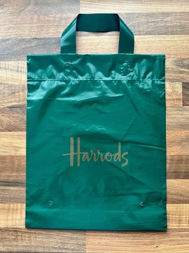 Harrods green carrier bag - harrods,
