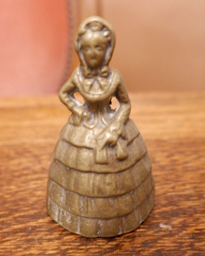 Vintage brass table bell - table,