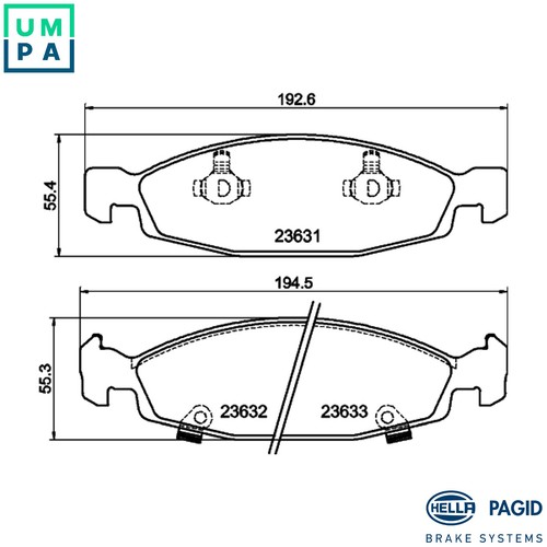 Brake pad set disc - pad,
