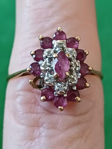 Vintage 1981 9ct gold ruby - vintage,