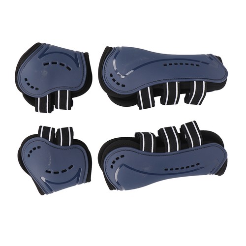 Horse open front fetlock boots - front,