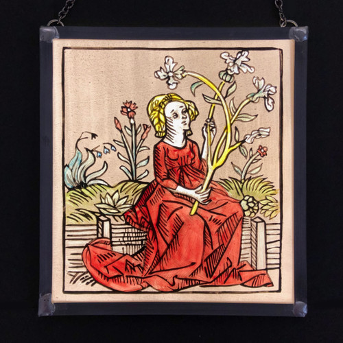 Stained glass window - stained, panel