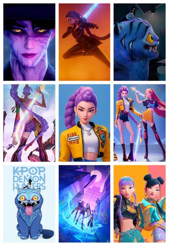 Pop demon hunters poster - hunters,