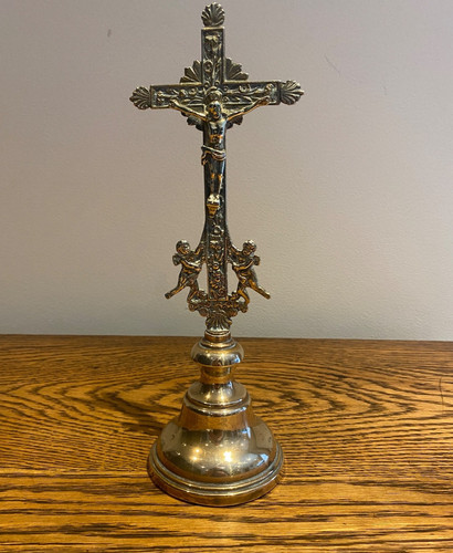 Antique brass large - antique, ornate