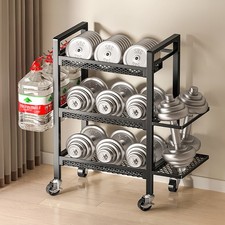 2/3 Tier Wide Dumbbell Rack Weight Stand Storage Hex Heavy Duty Home Gym Fitness
