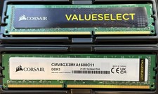 Corsair ValueSelect 16GB Ram (2x 8GB) DDR3 1600 PC3 12800 (CMV8GX3M1A1600C11)