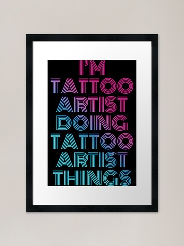 Tattoo artist doing - i'm,